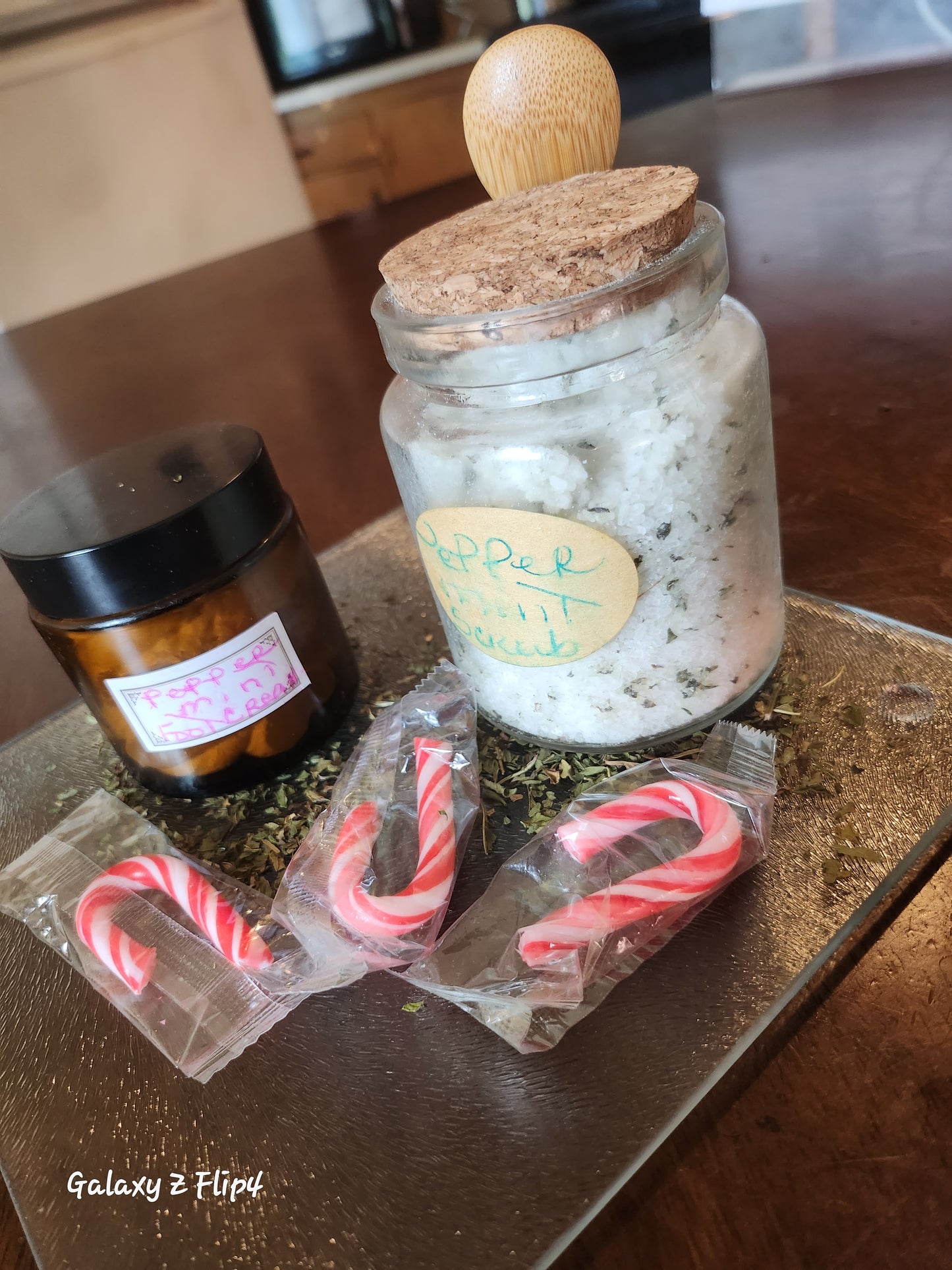 Peppermint Foot Scrub with Peppermint cooling Cream